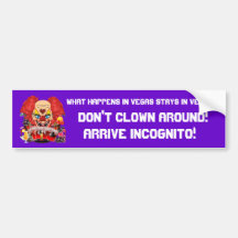 Kasino-Clown-Ansicht merkt bitte Auto Sticker
