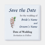 Kaskaden-weiße Orchideen Save the Date Magnete