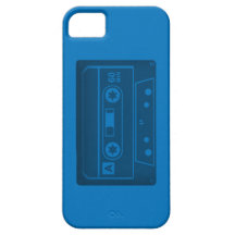 Kassette (blau) etui fürs iPhone 5