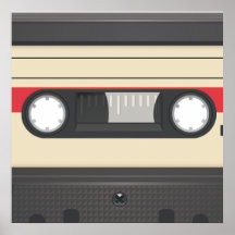 Kassette - Sonnenuntergang-Rot Plakate