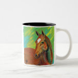 Kastanien-Pferdekopf-Kunst Teetasse