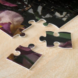Kastanienbraun Irises rosa Rhododendron Jigsaw Puzzle