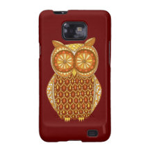 Kasten Funky Retro Eulen-abstrakter Samsungs-Galax Galaxy SII Cover