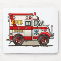 Kasten-LKW-Krankenwagen-Mausunterlage Mousepad