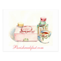 Kasten Paris Macaron durch Carol Gillott postkarten