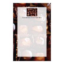Kasten Schokoladen, verlockende Praline Druckpapiere