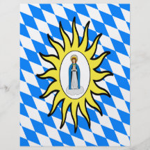 Katholische Liga-Flagge 30 Jahre Kriegs-Mary-Gesch Flyerdesign