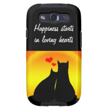 Kätzchenvalentine-BlackBerry-mutiger Case-Mate-Fal Samsung Galaxy SIII Hüllen