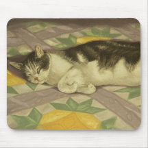 Katze 1149 auf Steppdecke Mousepad