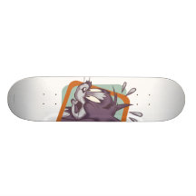 Katze Toms Scaredy Bedrucktes Skateboard