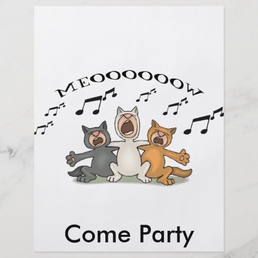 Katzen-Chor Flyerdruck