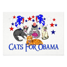 KATZEN FÜR OBAMA INDIVIDUELLE EINLADUNG