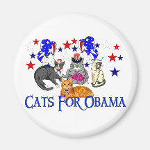 KATZEN FÜR OBAMA MAGNETE