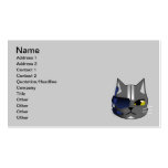 Katzen-Grau Eyepatch des Piraten 1300978731_Vector Visitenkartenvorlage