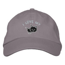 Katzen-Liebhaber gestickter Hut Baseballcap