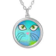Katzen-Liebhaber-Kunst "Katzen-Dame " Halskette