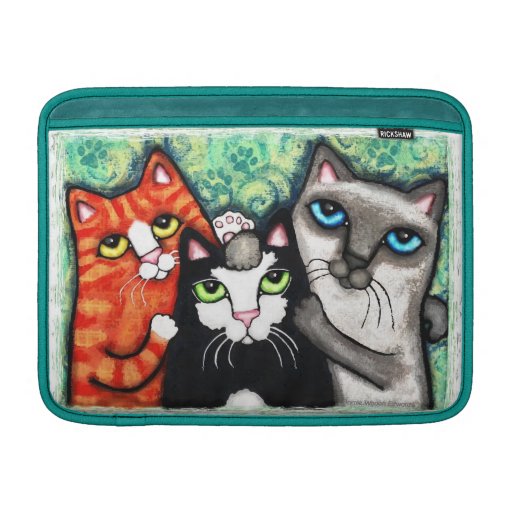 Katzen-Liebhaber-Rickshaw MacBook Hülse 13" MacBook Sleeve
