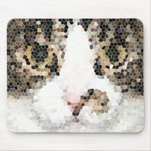Katzen-Mosaik Mauspad