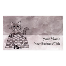 Katzen-Schach-Visitenkarte