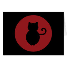 Katzen-Signal-Silhouette Karten