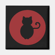 Katzen-Signal-Silhouette Kühlschrankmagnete