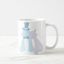 Katzen-Thema-Hochzeit Tasse