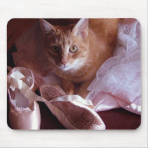 Katzen-und Ballett-Pantoffel Mauspads