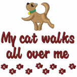 Katzen-Weg Besticktes Hoodie