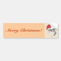 Katzen-Weihnachten Auto Sticker