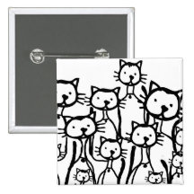 Katzenverwandtschaft Anstecknadelbuttons