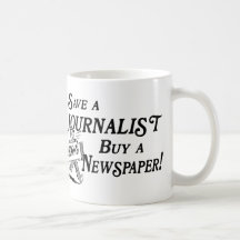 Kauf-Zeitung retten Journalist-Becher Tee Tasse