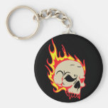 Kaufen Sie Massen-brennende Schädel keychains Schlüsselband