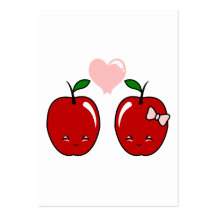 Kawaii Apple Liebe Visitenkarte