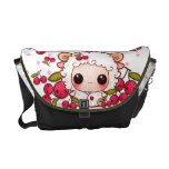 Kawaii Babyschafe und niedliche Kirschen Kuriertasche