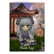 Kawaii China-Puppen-Karte