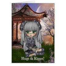 Kawaii China-Puppen-Karte