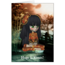 Kawaii China-Puppen-Karte