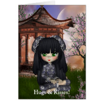 Kawaii China-Puppen-Karte