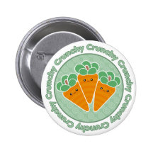 Kawaii Crunchy Karotten-Knopf-Abzeichen Button