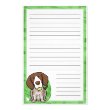 Kawaii Deutscher Shorthair Briefpapier (gezeichnet Bedrucktes Büropapier
