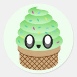 kawaii Eiscremepistazie besprüht Stickers
