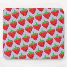 Kawaii Erdbeere Mauspad