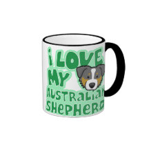 Kawaii I Liebe mein Tri Farbaustralier-Schäfer Kaffeehaferl