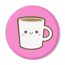 Kawaii Kaffee-Magnet magnete