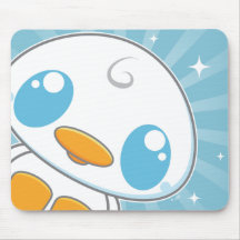 Kawaii Kuties - Lil weißes Duckie mit Sternexplosi Mauspads