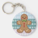 Kawaii Lebkuchen-Mann u. Schneeflocken Schlüsselband
