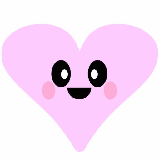 Kawaii niedliches Valentine-Herz Photo Statuen