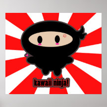 Kawaii Ninja Plakat