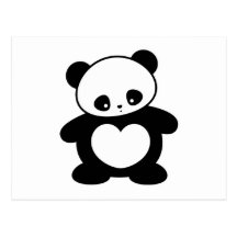 Kawaii Panda Postkarten