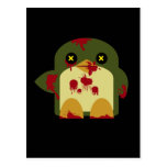 Kawaii Penguin-Zombie-grauenhafter Horror Postkarte